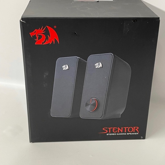 RedRagon Stentor Stereo Gaming Speaker w/Red Backlight - Picture 3 of 5